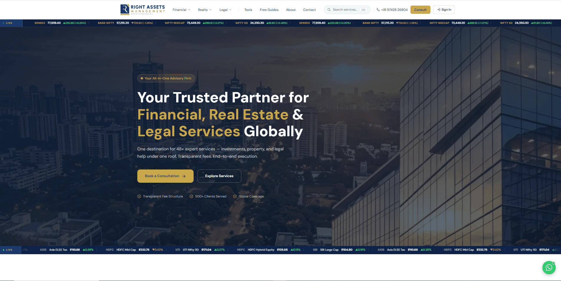 Right Assets Management — Asset Management website built by ITBIZONE